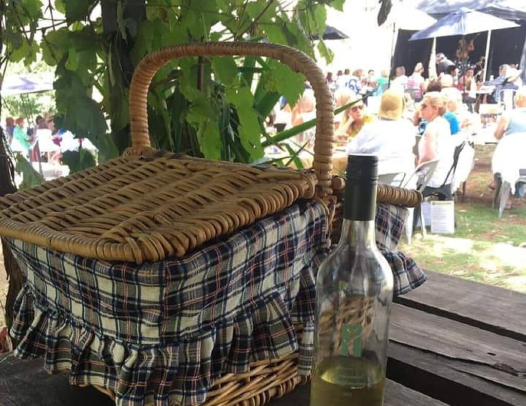 picnics and wine at sinclairs gully